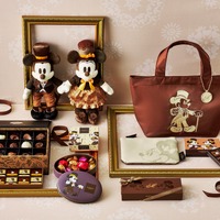「ディスニー」ミッキー＆ミニーがチョコレートカラーに♪ ゴディバとバレンタインコラボ 画像