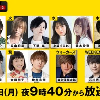 『声優と夜あそび WEEKEND 新体制発表SP』(C)AbemaTV,Inc.