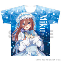 「五等分の花嫁」中野家の五つ子、三玖や二乃の描き下ろしイラスト使用！ フルグラフィックTシャツ登場 画像