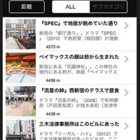 「東京ロケたび」検索画面イメージ