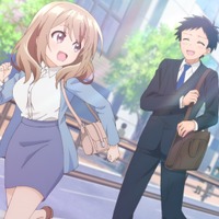 『うちの会社の小さい先輩の話』第1話「うちの会社の先輩は小さくて可愛い」先行場面カット（C）斎創・竹書房／「うちの会社の小さい先輩の話」製作委員会