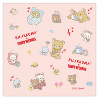 「Rilakkuma × TOWER RECORDSキャンペーン2023」コラボミニハンドタオル 2023 880円（税込）（C）2023 San-X Co., Ltd. All Rights Reserved.