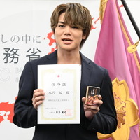 『め組の大吾 救国のオレンジ』「消防応援大使」任命式（C）曽田正人・冨山玖呂・講談社／「め組の大吾 救国のオレンジ」製作委員会