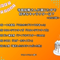 [寺島拓篤さんが演じた中で一番好きなキャラクターは？ 2023年版]ランキング1位～5位