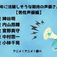 2024年に活躍しそうな期待の声優さんは？【男性声優編】ランキング1位～5位