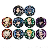 『黒執事 -寄宿学校編-』ステンドグラス風キラキラ缶バッジ（全10種）（C）Yana Toboso/SQUARE ENIX,Project Black Butler