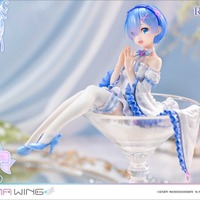 「リゼロ」レムが純白ドレスに身を包んだフィギュア“グラスエディション”登場♪ ボーナス版は満面の笑みが付属 画像