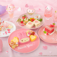 マイメロディ50周年記念テーマカフェ「My Melody Cafe ~Heartful Party~」期間限定オープン（C）2024 SANRIO CO., LTD. APPROVAL NO. L654057