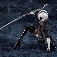 この太もも動かせるぞ！「NieR:Automata Ver1.1a」より「2B」がfigma化―ディスプレイを盛り上げる「ポッド０４２」「白の契約」なども付属