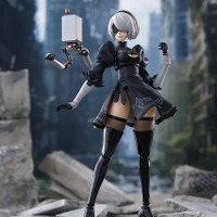 この太もも動かせるぞ！「NieR:Automata Ver1.1a」より「2B」がfigma化―ディスプレイを盛り上げる「ポッド０４２」「白の契約」なども付属