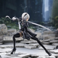 この太もも動かせるぞ！「NieR:Automata Ver1.1a」より「2B」がfigma化―ディスプレイを盛り上げる「ポッド０４２」「白の契約」なども付属