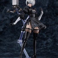 この太もも動かせるぞ！「NieR:Automata Ver1.1a」より「2B」がfigma化―ディスプレイを盛り上げる「ポッド０４２」「白の契約」なども付属