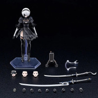 この太もも動かせるぞ！「NieR:Automata Ver1.1a」より「2B」がfigma化―ディスプレイを盛り上げる「ポッド０４２」「白の契約」なども付属