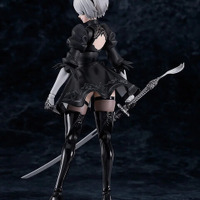 この太もも動かせるぞ！「NieR:Automata Ver1.1a」より「2B」がfigma化―ディスプレイを盛り上げる「ポッド０４２」「白の契約」なども付属