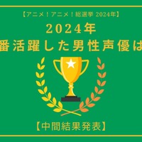 2024年に一番活躍したと思う男性声優は？【中間結果発表】小林千晃、宮野真守、中村悠一…主人公はもちろん重要キャラを演じたキャストも！ 画像