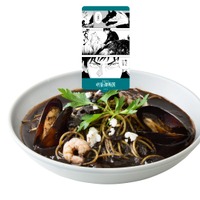 伏黒恵の＜十種影法術＞で満たされた黒スープパスタ