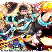「炎炎ノ消防隊」シンラ＆アーサー、紅丸たちがやってくる！ゲーム「クラッシュフィーバー」コラボ開催 画像