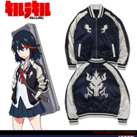 「キルラキル」纏流子の“龍スカジャン”登場！“売られたスカジャンは買うのが信条だ”…総刺繍で再現 画像