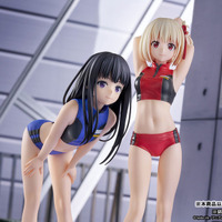 脚線美がすごい！「リコリコ」錦木千束＆井ノ上たきな、トレーニングの時間です♪ 第3話“DAライセンス更新時”の姿でフィギュア化 画像