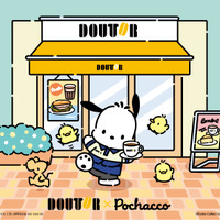 「サンリオ」ポチャッコ×ドトールの“福袋2026”登場！ ユニフォーム姿が可愛いすぎ♪ 10月24日予約開始 画像