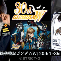 「ガンダムW」ヒイロ、デュオ、トロワのクールな横顔＆30周年キービジュアルの新作Tシャツ登場！ 画像