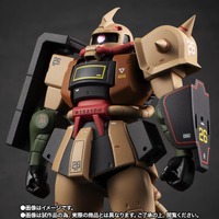 アフリカ戦線を支えた機体ザク・デザートタイプがフィギュア化！両腕で武器を構えたり、しゃがんで撃ったりと自然なポージングを実現！ 画像