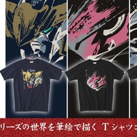 「ガンダム 鉄血のオルフェンズ」バルバトス＆流星号＆グレイズを大胆デザイン！ 筆絵タッチの躍動感溢れるTシャツ登場 画像