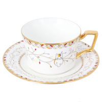 「夏目友人帳」ニャンコ先生と優雅なティータイム♪　ノリタケコラボで豪華なカップ＆ソーサーに☆ 画像