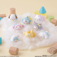 「サンリオ」キティやポムポムプリン、シナモンたちがベビーverでやわらかソフビ化♪食玩「もっちりころりん♪」登場 画像