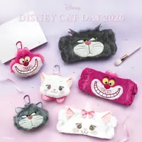 ニャーニャーニャー♪「ディズニー」猫キャラたちがふわふわグッズに！お顔ポーチ＆ヘアバンド【猫の日】 画像