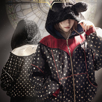 「キングダム ハーツ」ソラ、リク、ロクサス、アクセルが“ダーク×可愛い”ブルゾンに！王様ミッキーの出で立ちも♪【MAYLA】 画像