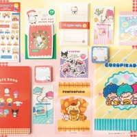 レトロ可愛い♪キティ、シナモロール、パティ＆ジミーらがお菓子モチーフの文具に！新登場 画像