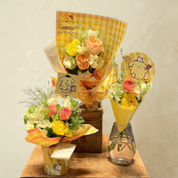「ポムポムプリン」30周年記念！「日比谷花壇」とのコラボ花束が登場♪ 母の日にぴったりなオンライン限定のブーケも！ 画像