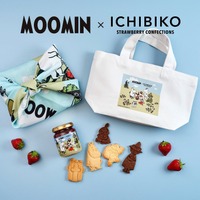 ムーミンたちが春のいちごパーティー♪ コラボ限定ジャムやクッキー、トートバッグが登場！ いちごスイーツ専門店「ICHIBIKO」 画像