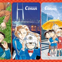 コナン＆千速、少年探偵団など「名探偵コナン」限定デザインの3連しおりをゲットしよう！劇場版のコナンフェアが未来屋書店で開幕 画像