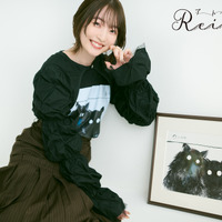 声優・上田麗奈が描いたイラストがTシャツに！着用モデル姿も披露♪ 4月18日12時より期間限定販売