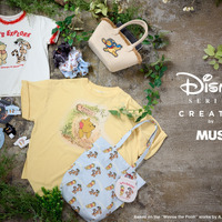 「くまのプーさん」愛しいドジっ子シーンをヴィンテージ風ファッションに！Tシャツやバスケットバッグが発売