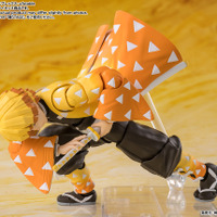 「鬼滅の刃」霹靂一閃のポーズを再現できる「S.H.Figuarts 我妻善逸」が再販！新たに発売される「S.H.Figuarts 嘴平伊之助」は猪頭部と表情パーツのふたつが楽しめる 画像