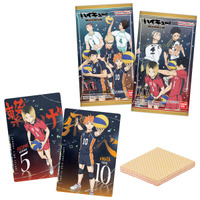 「ハイキュー!!」日向や影山、研磨、黒尾のキラキラ箔押しデザインシール付き！ウエハース第7弾発売 画像