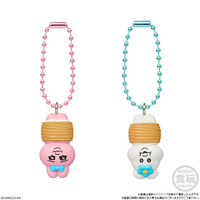 おぱんちゅうさぎ×んぽちゃむのマスコット登場♪ しっぽイメージのイチゴチョコがけビスケットも