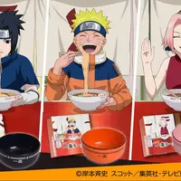 「NARUTO-ナルト-」“一楽”ラーメンが商品化！ナルト・サスケ・サクラをイメージしたどんぶり付きで