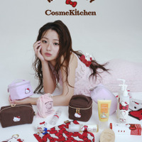 ハローキティ×Cosme Kitchen初コラボ♪ ポーチやバンスクリップに、気分上がるヘアケアアイテムも登場！一部商品の追加予約開始 画像