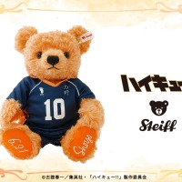 「ハイキュー!!」日向翔陽がシュタイフのテディベアに！職人手作りの一点もの♪ 限定品の証であるタグも 画像