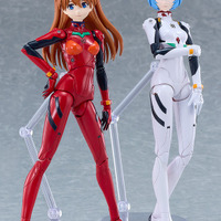 “私が消えても代わりはいるもの” “あんたバカぁ？”「エヴァ」レイとアスカの可動式プラモデルが登場！好みの表情を選べる交換パーツも！ 画像