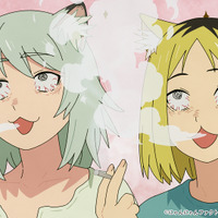 夏アニメ「ヤニねこ」とりあえず働けヤニねこ。明日のヤニのために― 第2話先行カット 画像