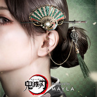 「鬼滅の刃」和を感じられる扇型&日輪刀モチーフの簪で自在アレンジ♪「MAYLA」髪飾りが登場