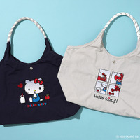 完売につき待望の再入荷！「サンリオ」キティが大人かわいい♪ 刺繍トートで秋のお出かけを楽しもう