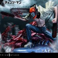 劇場版「チェンソーマン レゼ篇」高速バトルを再現！ “チェンソーマン＆ビーム”1/6スケールスタチュー登場 画像