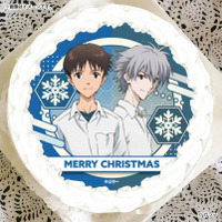 「エヴァ」“今度こそ君を幸せにするよ” クリスマスは渚カヲルと2人きり!? レイやアスカたちの缶バッジ付きクリスマスケーキ、襲来！ 画像