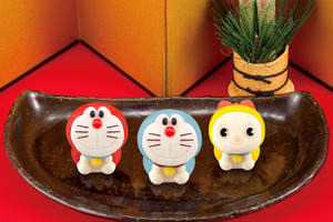 「食べマス ドラえもん」ドラミちゃんも和菓子に変身 キュートなおしりまで再現 画像